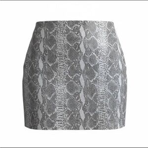 Alice + Olivia Elana Leather Mini Skirt